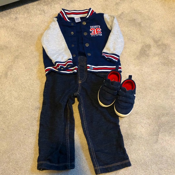 Carters Infant Jacket, Jeans, Shoes - Picture 1 of 11